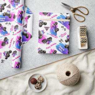 Monster Jam - Sparkle Smash Verjaardag Cadeaupapier