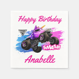 Monster Jam - Sparkle Smash Verjaardag Servet
