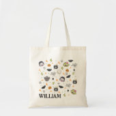 Monster Kinder trick-or-treat Canvas tas (Voorkant)