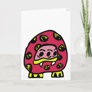MONSTER LADYBUG WENSKAART KAART
