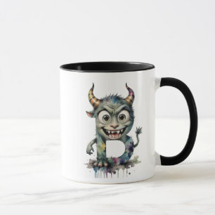 Monster Letter B Mok - Schattigee Cartoon Alfabet