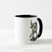 Monster Letter B Mug - Jolie Coupe Alphabet Cartoo (Devant droit)