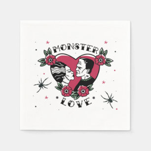 Monster Liefde Bruid van Frankenstein Tattoo Servet