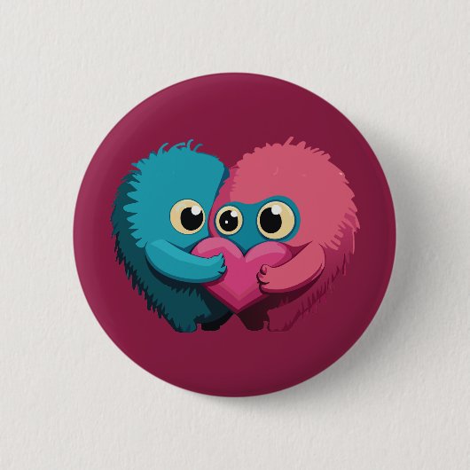 Monster Love Ronde Button 5,7 Cm (Voorkant)