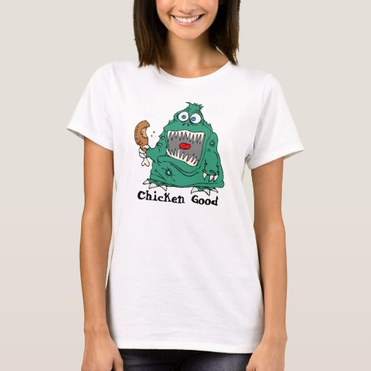 Monster Manger T-shirt poulet frit (Devant)