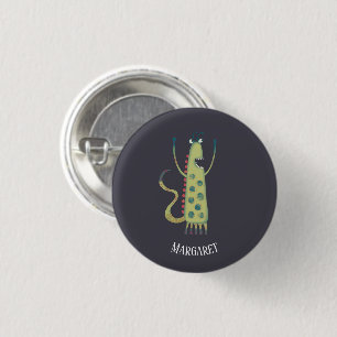 Monster Margaret Custom Name Ronde Button 3,2 Cm