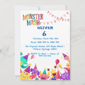 Monster Mash Birthday Invitation - Kids Party (Devant)