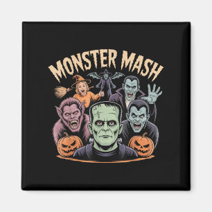 Monster Mash Clic Halloween Monsters Spooky Horror Magneet