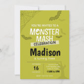 Monster Mash Halloween Invitation d'anniversaire ( (Devant)