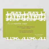 monster mash {halloween party call} kaart (Voorkant / Achterkant)