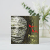 Monster Mash Halloween Party Invitation Maman Head (Debout devant)
