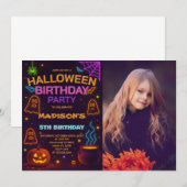 Monster Mash Halloween Verjaardag Uitnodiging (Voorkant / Achterkant)