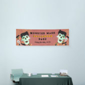 Monster Mash Halloween Verjaardagsfeestbanner Spandoek (Beurs)