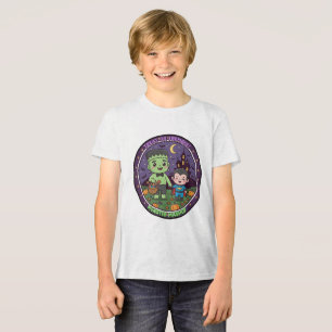 Monster Mashup Treat or Tremble T-shirt, Schattige Tri-Blend Shirt