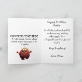 Monster Mayhem...Chuckle Centipede Carte d'anniver (Intérieur)