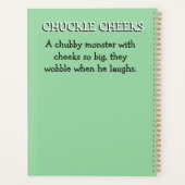Monster Mayhem...Chuckle Cheeks Planner (Achterkant)