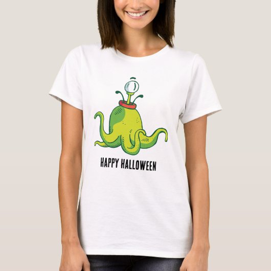 Monster met een oog Halloween T-shirt (Voorkant)