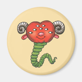 Monster mit rotem Kopf Magneet