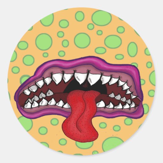Monster Mouth Stickers (Voorkant)