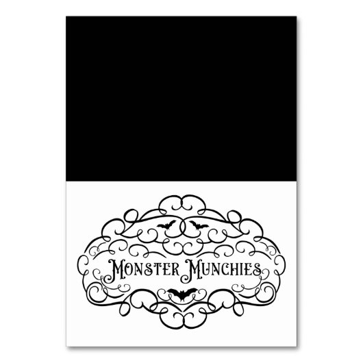 Monster Munchies Oude Haloween Eetkraam Kaart (Voorkant)