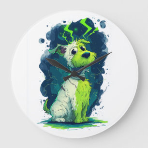 Monster Mutt � Schattige Halloween-hond Grote Klok