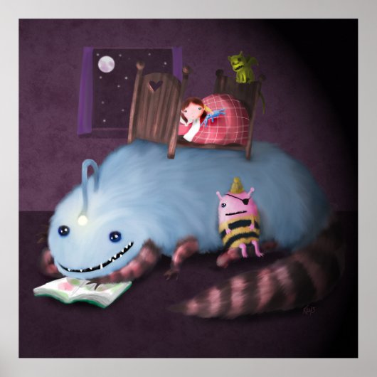 Monster onder het Bed Poster (Voorkant)