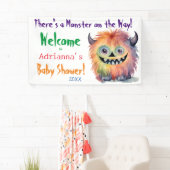 Monster op de Weg Baby shower Spandoek (Insitu)