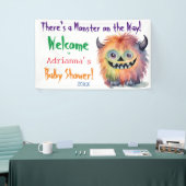 Monster op de Weg Baby shower Spandoek (Beurs)