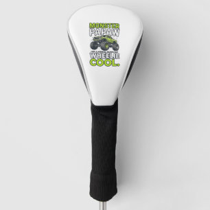 Monster Opa Wheelie Cool Grappige Monster Truck On Golfheadcover
