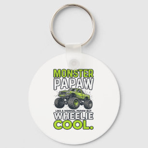 Monster opa Wheelie Cool Grappige Monster Truck On Sleutelhanger