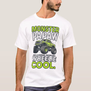 Monster opa Wheelie Cool Grappige Monster Truck On T-shirt