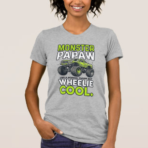 Monster opa Wheelie Cool Grappige Monster Truck On T-shirt