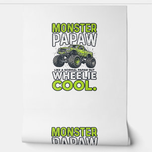 Monster opa wheelie cool grappige monstertruck ont behang