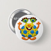 Monster Party Ronde Button 5,7 Cm (Voorkant /achterkant)