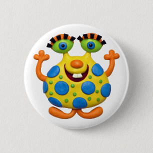 Monster Party Ronde Button 5,7 Cm
