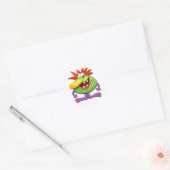 Monster Party Ronde Sticker (Envelop)