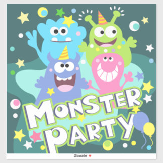 Monster Party Sticker