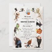 Monster Party Uitnodiging - Monsterachtige Hallowe (Voorkant)
