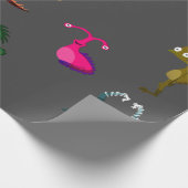 Monster Pattern Cadeaupapier (Hoek)