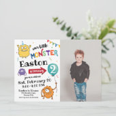 Monster Photo Anniversaire Invitation (Debout devant)