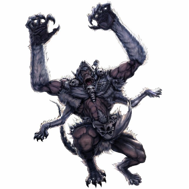 Monster Photo Sculpture - Wendigo Staand Fotobeeldje (Voorkant)