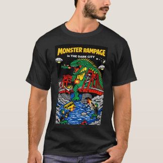 Monster Rampage in Dark City T-shirt