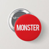 Monster Records Ronde Button 5,7 Cm (Voorkant /achterkant)