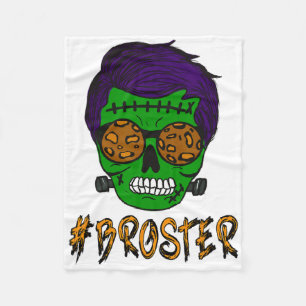 Monster schedel Broster Broer Halloween Matching F Fleece Deken
