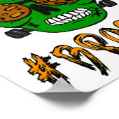 Monster schedel Broster Broer Halloween Matching F Poster (Hoek)