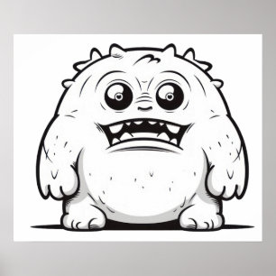 Monster schets poster