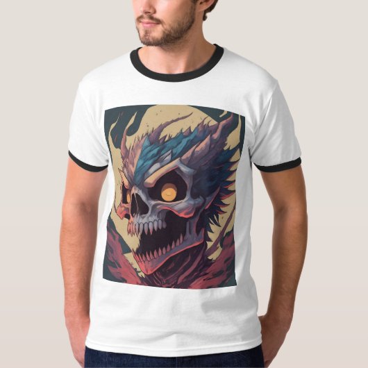 Monster Skull Dragon T-shirt – (Voorkant)