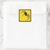 Monster Spider Xing. Vierkante Sticker (Tas)
