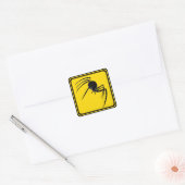 Monster Spider Xing. Vierkante Sticker (Envelop)