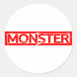 Monster Stamp Ronde Sticker